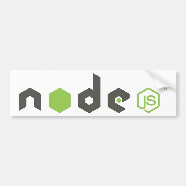 Node.js - Ljust Bildekal (Framsidan)