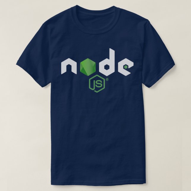 Nodejs Java Script Merchandise T Shirt (Design framsida)