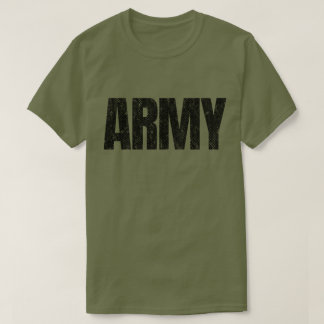 Nödistrad armé t shirt