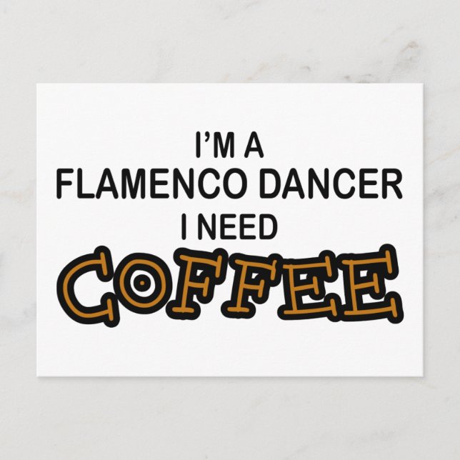 Nödkaffe - Flamenco Vykort (Framsida)