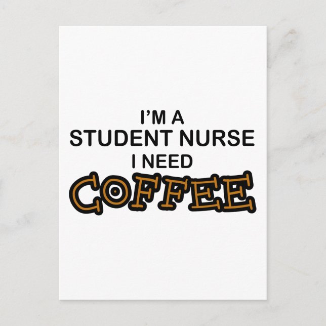 Nödkaffe - Student Nurse Vykort (Framsida)