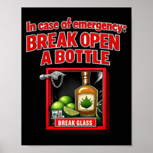 Nödpartigrupp rolig dricksgrajm Nödsituation Poster
