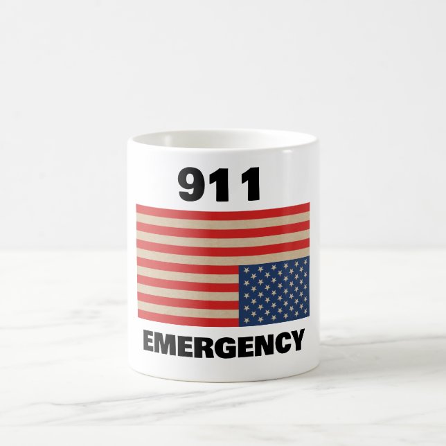 Nödsignal Kaffe Mugg 911 (Center)