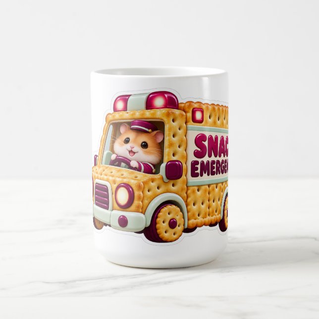 Nödsituation för mellanmål Rolig Hamster Kaffemugg (Center)