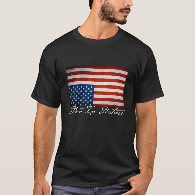Nödställd nation tee shirt (Framsida)