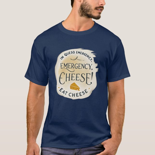 Nödtost Ät Ost vänner T Shirt (Framsida)
