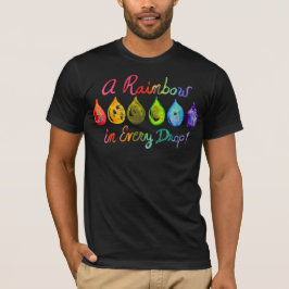 Nödvändig för prideregnbåge för oljor LGBT mörk T Shirt