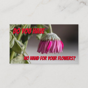 Nödvändig kompetens inom blomsterflorismen visitkort