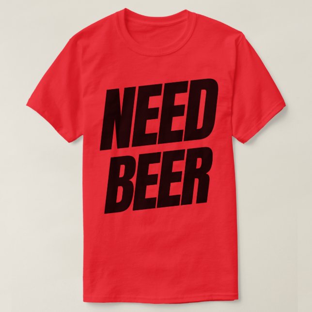 Nödvändig öl-NSFW-alkoholdräneringsoffert T Shirt (Design framsida)
