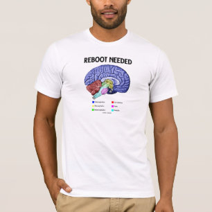 Nödvändig omstart (Anatomical Brain Humor) Tee Shirt