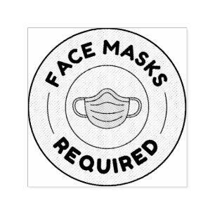 Nödvändiga ansikte-masker - självbläckande gummi F Självfärgande Stämpel