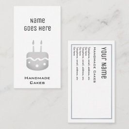 "Nödvändiga" handgjorda tårtavisitkortar Visitkort