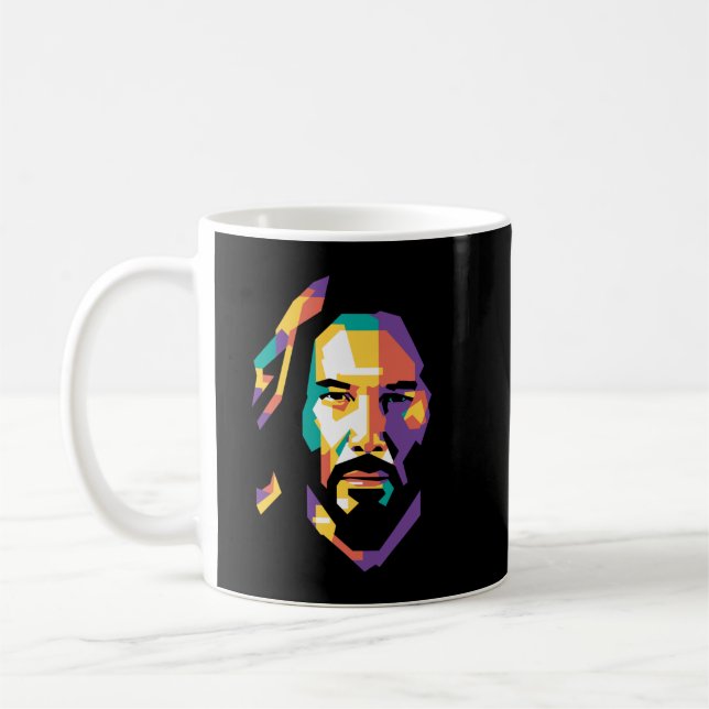Nödvändiga presentationer Keanu Art Reeves Cute Gr Kaffemugg (Vänster)