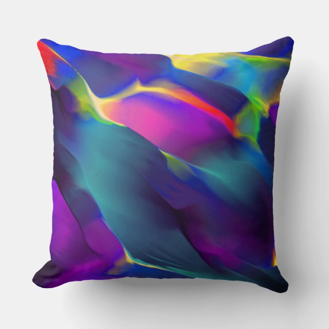 Nödvändighet och färgad, blått dominerar kudde (Framsida)