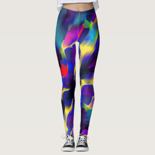 Nödvändighet och färgad, blått dominerar leggings