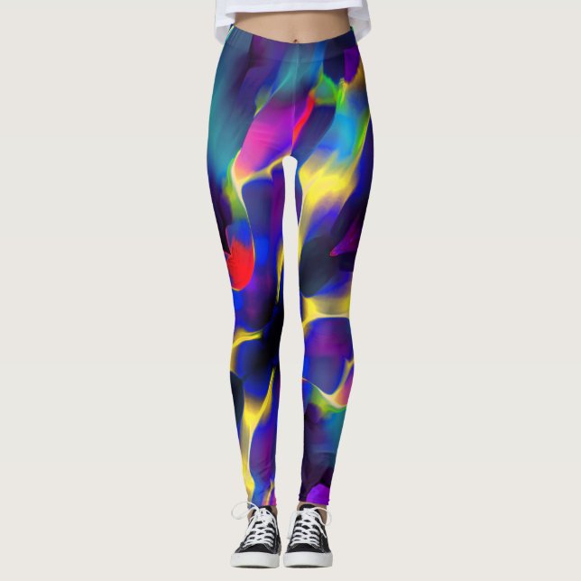 Nödvändighet och färgad, blått dominerar leggings (Framsida)