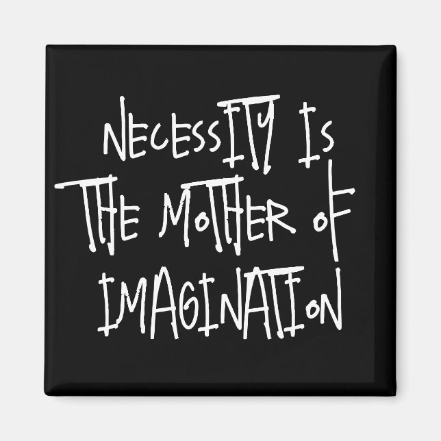 Nödvändigheten är Mor i Imagination Magnet (Framsidan)