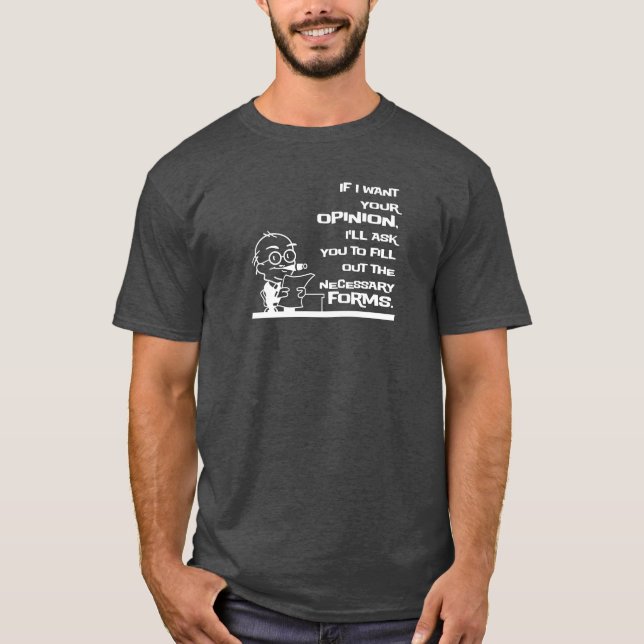 Nödvändigt bildar tee shirt (Framsida)
