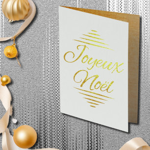 Noel a Paris collage - golden Folierat Kort