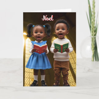 Noel, afrikanskt jokerkort för barn helgkort