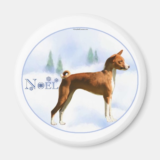 Noel Basenji Magnet (Framsidan)