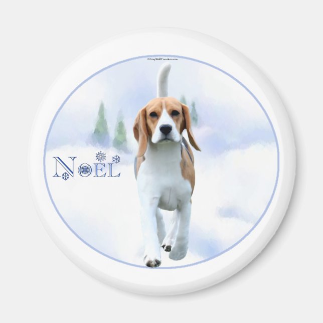 Noel Beagle Magnet (Framsidan)