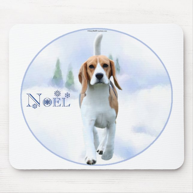 Noel Beagle Mousepad Musmatta (Framsidan)
