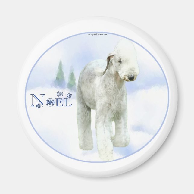 Noel Bedlington Terrier Magnet (Framsidan)