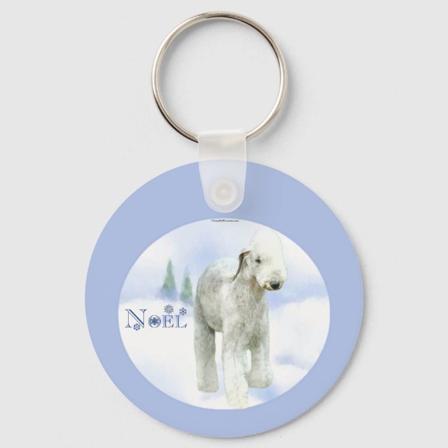 Noel Bedlington Terrier Nyckelring (Framsida)