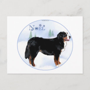 Noel Bernese Mountain Hund Helg Vykort