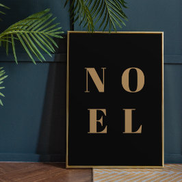 Noel Black och Guld | Snyggten Trendig jul Poster