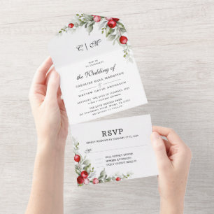 Noel Botanic Winter Wedding all in one tender