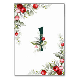 Noel Botanical Bord 1 Bröllop Bordsnummer