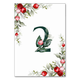 Noel Botanical Bord 2 Bröllop Bordsnummer
