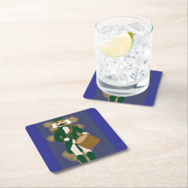 Noël Casse-Noisette Bleu Marine Underlägg Papper Kvadrat