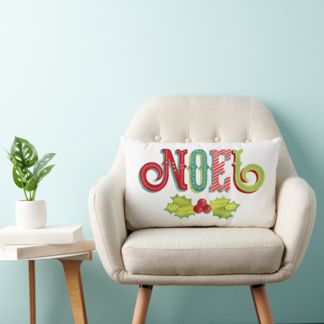Noel Colorful jul Lumbarkudde (Stol)