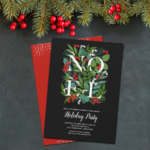 NOEL Elegant Greenery Helgdag Inbjudningar