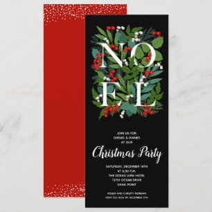 NOEL Elegant Greenery Helgdag Inbjudningar