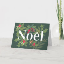 Noel evergreen löv och bär helgdag