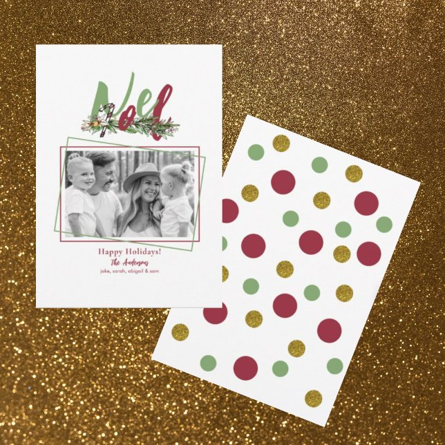 Noel Family B/W-foto Julkort (Skapare uppladdad)