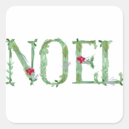 Noel Fyrkantigt Klistermärke