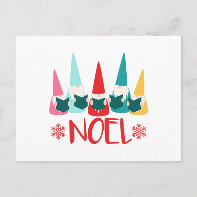 Noel Gnomes Vykort (Framsida)
