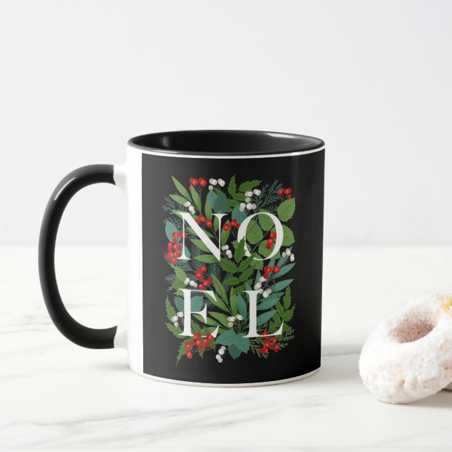 NOEL Greenery Berries Jul Mugg (Med munk)