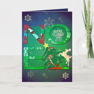 Noel Greeting Card +2 foton Kort