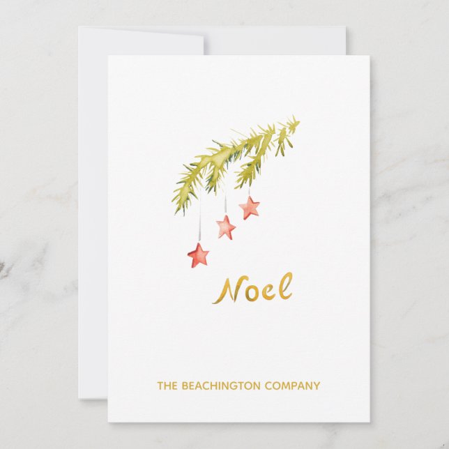 *~* NOEL Gren Corporate Business Helgdag Card (Framsida)