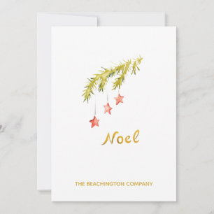 *~* NOEL Gren Corporate Business Helgdag Card