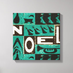 Noel Grönt Canvastryck