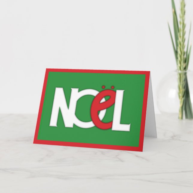 NOEL-Grönt Card Helgkort (Framsida)