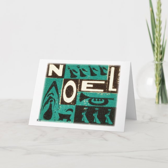 Noel Grönt Helgkort (Framsida)