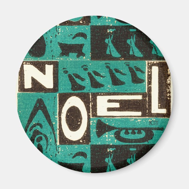 Noel Grönt Magnet (Framsidan)